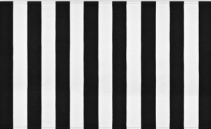 Outdoor black and white striped door mat